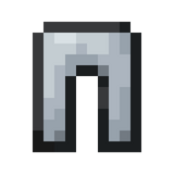 Silver Leggings.png: Infobox image for Silver Leggings the item in Minecraft