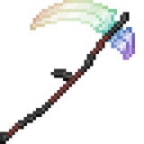 Pure Magisteel Scythe.png: Infobox image for Pure Magisteel Scythe the item in Minecraft